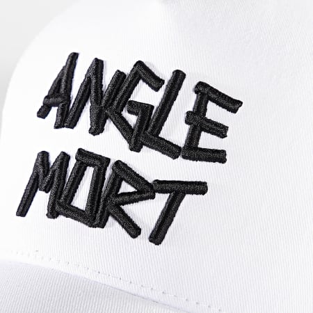 Angle Mort - Gorra blanca con logotipo Trucker