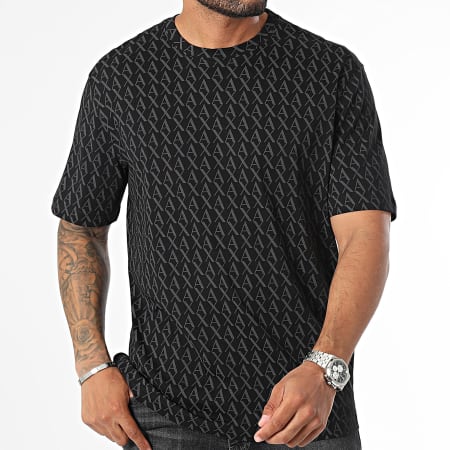 Armani Exchange - T-shirt 8NZTCW-ZJH4Z Zwart Grijs