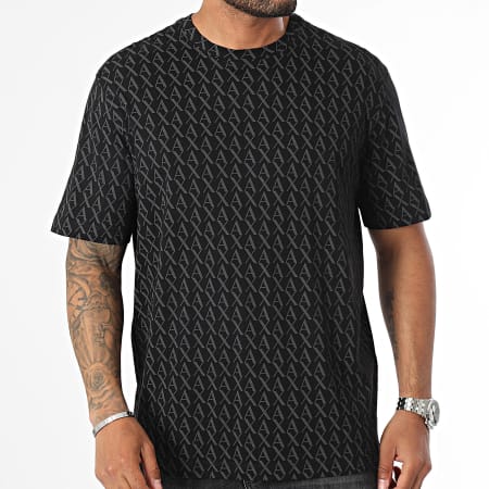 Armani Exchange - T-shirt 8NZTCW-ZJH4Z Zwart Grijs