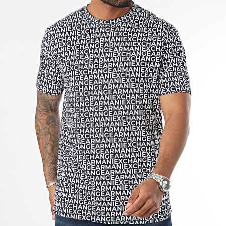 Armani Exchange - Maglietta 6DZTJA-ZJH4Z Blu navy Bianco