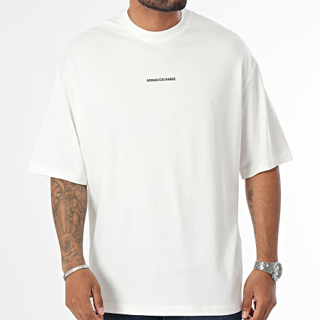 Armani Exchange - Camiseta oversize 6DZTLS-ZJLFZ Blanco roto