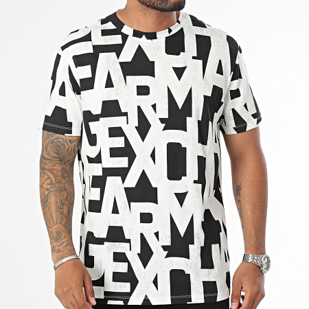 Armani Exchange - Camiseta 6DZTLT-ZJ9JZ Blanco Negro