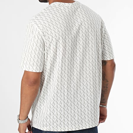 Armani Exchange - Tee Shirt 8NZTCW-ZJH4Z Blanc Taupe