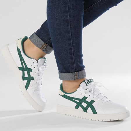 Asics - Japón S GS Mujer Zapatillas 1204A007 Blanco Jaspe Verde