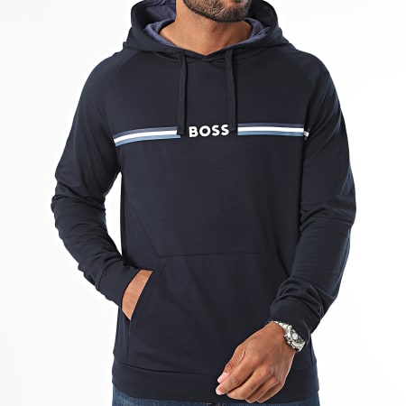 BOSS - Sweat Capuche Authentic Hoodie 50521766 Bleu Marine