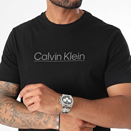 Calvin Klein - Camiseta Raised Line Logo 3587 Negro