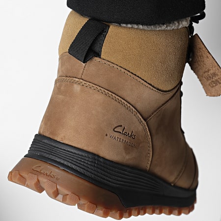 Clarks - Laarzen ATL Trek Up Waterdicht Donker Zand Wlined