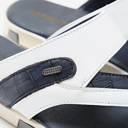 Classic Series - Marineblauwe witte pantoffels