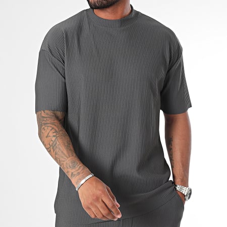 Frilivin - Charcoal grijs T-shirt en broeken set