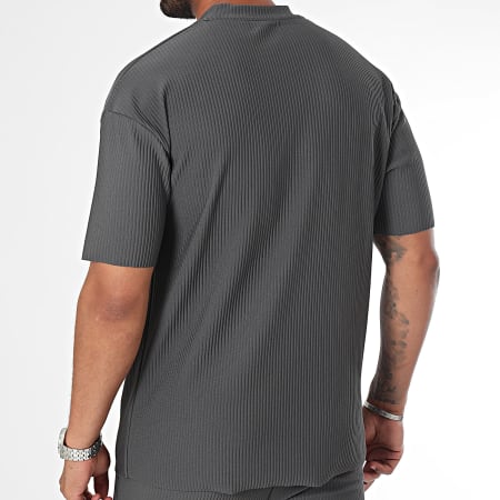 Frilivin - Charcoal grijs T-shirt en broeken set