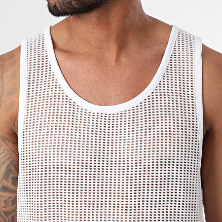 Frilivin - Camiseta de tirantes blanca