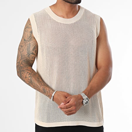 Frilivin - Camiseta de tirantes beige