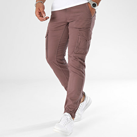 Jack And Jones - Pantalones cargo Paul Flake rosa topo