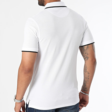 Jack And Jones - Lote de 2 polos Paulos de manga corta azul claro jaspeado blanco