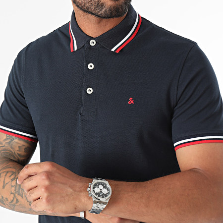 Jack And Jones - Set van 2 Paulos polo's met korte mouwen donkergroen marinezwart