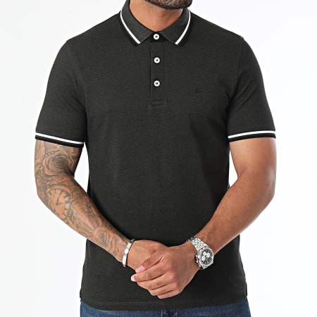 Jack And Jones - Lote de 2 Polos Paulos Manga Corta Verde Oscuro Azul Marino Negro