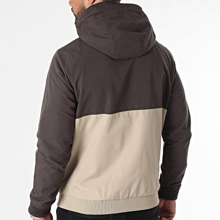 Jack And Jones - Coupe-Vent Capuche Rush Gris Anthracite Beige Blanc