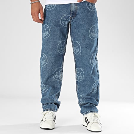 Redefined Rebel - Jean Loose Fit Tokyo Smiley 237013 Bleu Denim