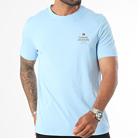 Tommy Hilfiger - Tee Shirt Stack 6500 Bleu Clair