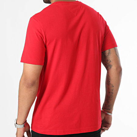 Tommy Hilfiger - Camiseta con inserciones en el pecho 6498 Rojo