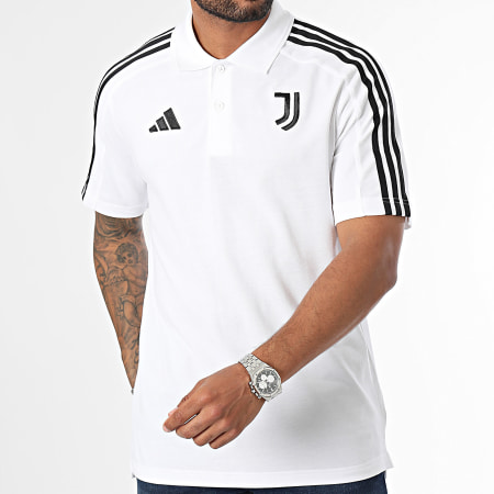 Adidas Sportswear - Polo Juventus a manica corta con strisce IT3785 Bianco