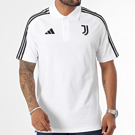 Adidas Sportswear - Polo Manches Courtes A Bandes Juventus IT3785 Blanc