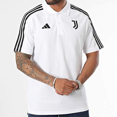 Adidas Sportswear - Polo Manches Courtes A Bandes Juventus IT3785 Blanc