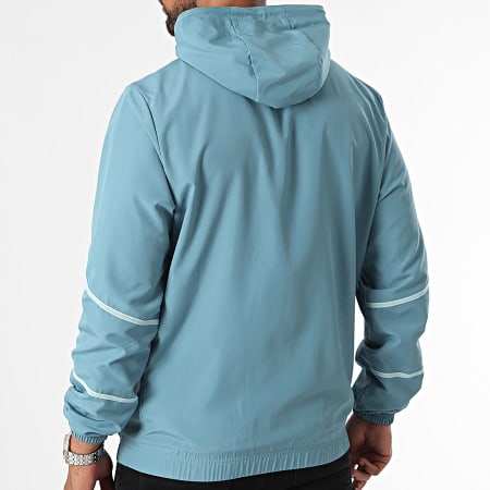 Puma - Veste Zippée Capuche OM Prematch 778243 Bleu Clair Doré