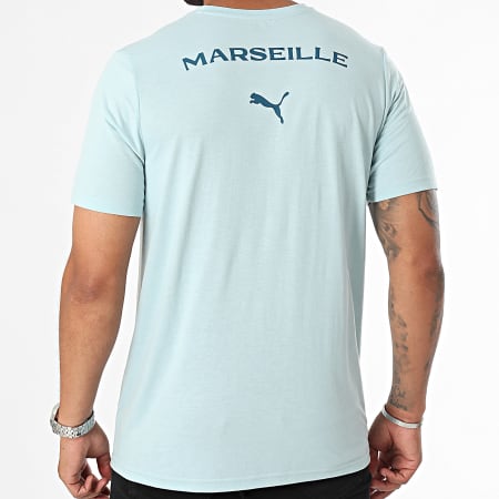 Puma - Tee Shirt OM Casuals 778253 Bleu Clair