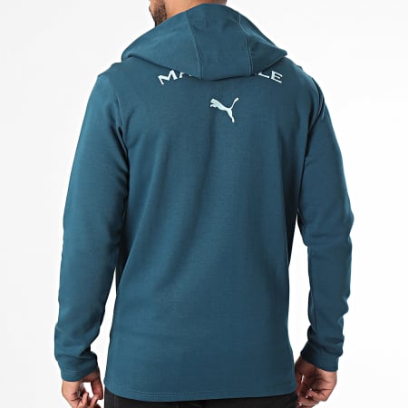 Puma - OM Casuals Sudadera con capucha y cremallera 778256 Azul petróleo