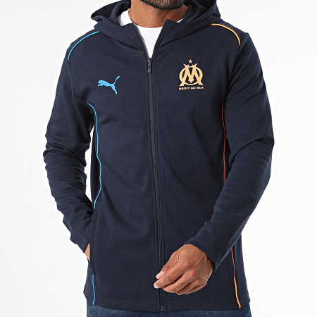 Puma - OM Casuals Sudadera con capucha y cremallera 778256 Azul marino