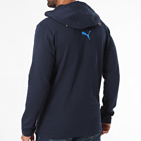 Puma - OM Casuals Sweatshirt met capuchon en rits 778256 marineblauw