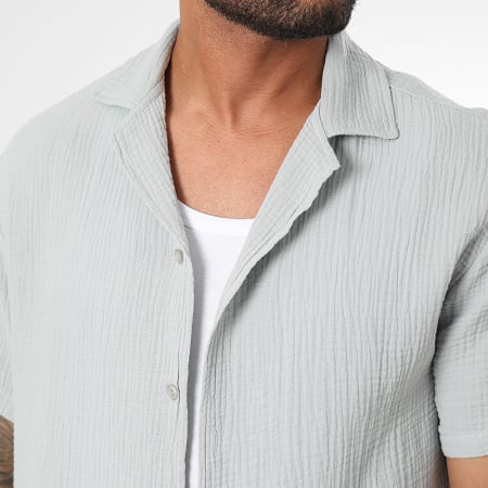 Frilivin - Set camicia e pantaloni a maniche corte grigio