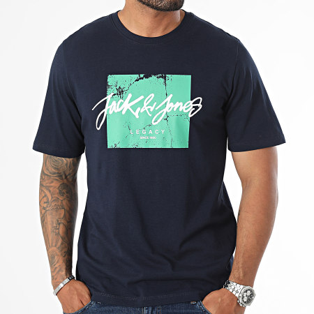 Jack And Jones - Juego De 3 Camisetas Tiley Azul Marino Blanco Negro