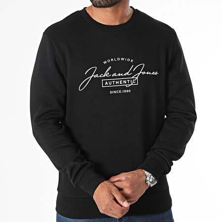 Jack And Jones - Set van 2 Ferris Crewneck Sweatshirts Navy Blauw Zwart