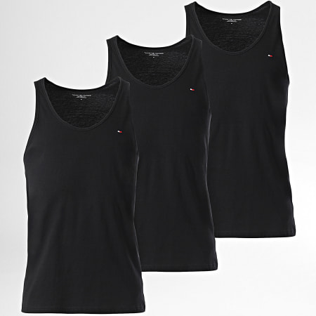 Tommy Hilfiger - Lote de 3 camisetas de tirantes de la firma 3387 Negro