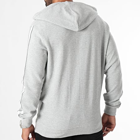 Tommy Hilfiger - Sweat Zippé Capuche A Bandes 3011 Gris