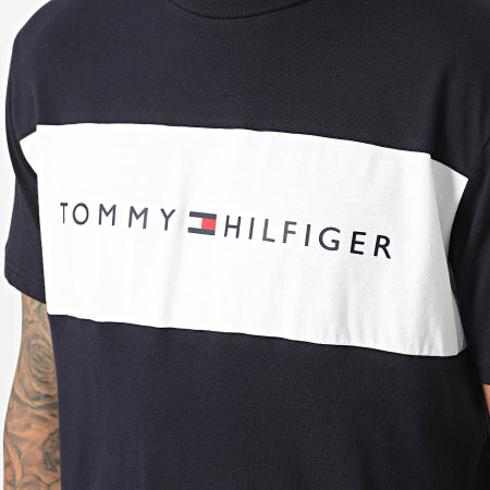 Tommy Hilfiger - Maglietta con logo a blocchi 3418 Navy