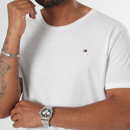 Tommy Hilfiger - Lote de 3 camisetas Signature 3379 Blanco