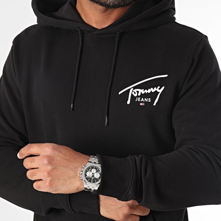 Tommy Jeans - Felpa con cappuccio grafica Entry 9229 Nero