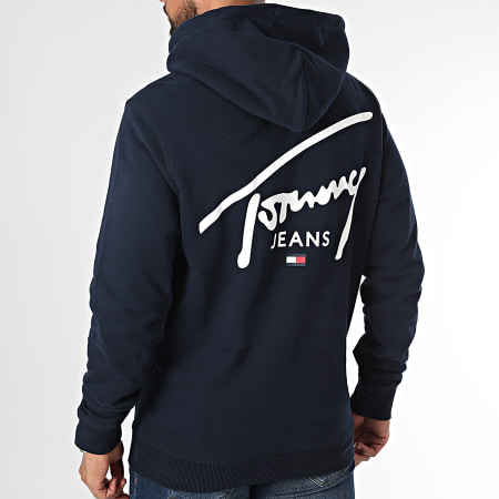 Tommy Jeans - Felpa con cappuccio grafica Entry 9229 blu navy