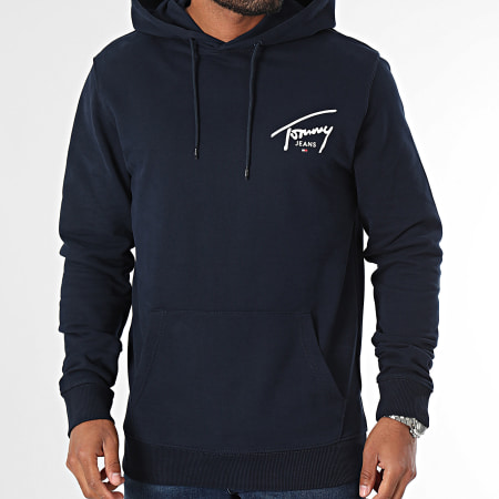 Tommy Jeans - Felpa con cappuccio grafica Entry 9229 blu navy