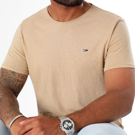 Tommy Jeans - Slank Jaspe T-shirt 9586 Beige Chiné