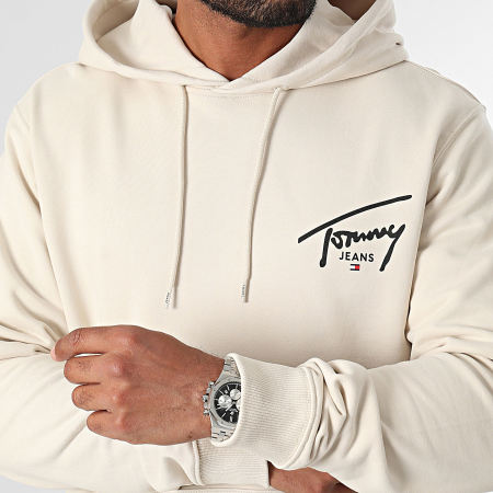 Tommy Jeans - Felpa con cappuccio grafica Entry 9229 Beige