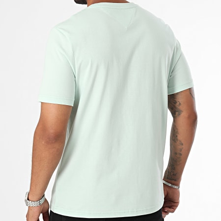 Tommy Hilfiger - Tee Shirt Roundle Logo Chest 6482 Vert Clair