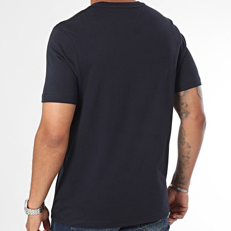 Tommy Hilfiger - Tee Shirt Roundle Logo Chest 6482 Bleu Marine