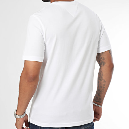 Tommy Hilfiger - Tee Shirt Roundle Logo Chest 6482 Blanc