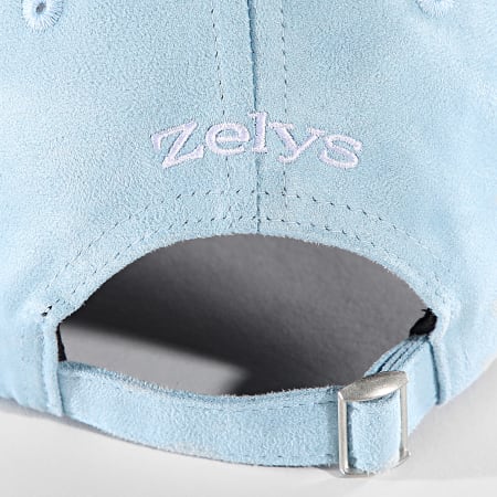 Zelys Paris - Gorra de ante azul claro