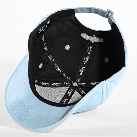 Zelys Paris - Gorra de ante azul claro