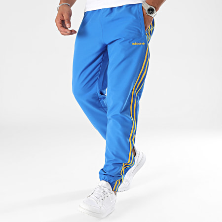 Adidas Originals - Pantaloni da jogging a righe intrecciate IW3234 Royal Blue